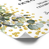 Eukalyptus Welcome Sign Unser Gästebuch (Ecke)