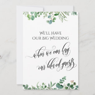 Eukalyptus, wenn wir Sie auf die Hochzeit hinaussc Einladung