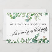 Eukalyptus, wenn wir Sie mit einer verspäteten Hoc Einladung (Vorderseite)