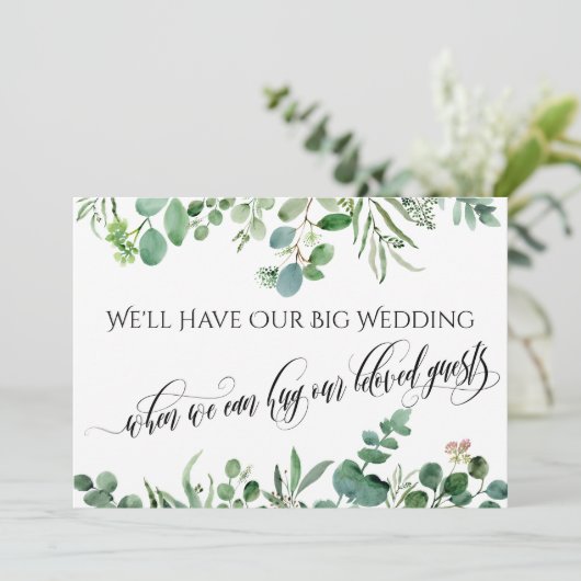 Eukalyptus, wenn wir Sie mit einer verspäteten Hoc Einladung (Stehend Vorderseite)