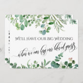 Eukalyptus, wenn wir Sie mit einer verspäteten Hoc Einladung (Vorne/Hinten)