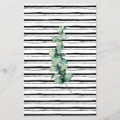 Eukalyptus Wer bin ich? Brautparty Game Card Flyer (Hinten)