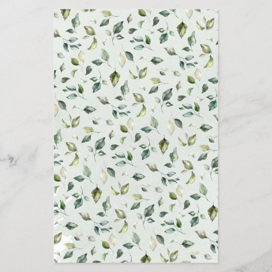 Eukalyptus Wer bin ich? Brautparty Game Card Flyer (Hinten)