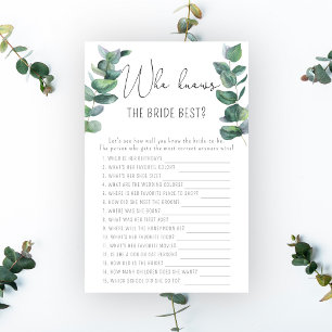 Eukalyptus - Wer kennt das beste Spiel der Braut