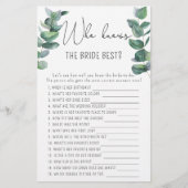 Eukalyptus - Wer kennt das beste Spiel der Braut (Vorderseite)