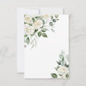 Eukalyptus White Beileid Memory Danke Karte (Rückseite)