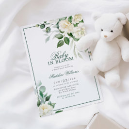 Eukalyptus White Blume Baby in Blütendusche Einladung