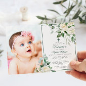 Eukalyptus White Blume Foto Girl Dedication Einladung