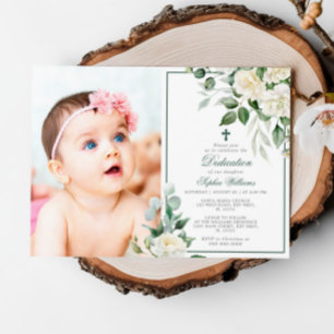 Eukalyptus White Blume Foto Girl Dedication Einladung