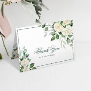Eukalyptus White Blume Hochzeit Dankeschön Karte