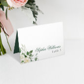 Eukalyptus White Blume Hochzeitskarte Tischnummer