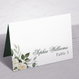 Eukalyptus White Blume Hochzeitskarte Tischnummer
