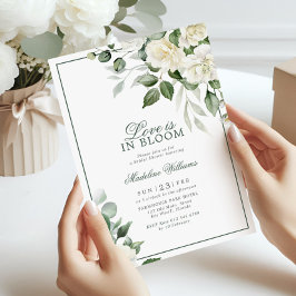 Eukalyptus White Blume Liebe ist im Blütendusche Einladung