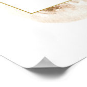 Eukalyptus White Floral Brautparty Begrüßungszeich Poster (Ecke)