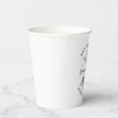 Eukalyptus White Floral Brautparty Cups Pappbecher (Rechts)