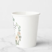 Eukalyptus White Floral Quinceanera Vielen Dank Pappbecher (Links)