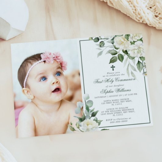 Eukalyptus White Foto Girl Einladung