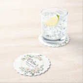 Eukalyptus White Rose Brautparty Untersetzer (Vor Ort)