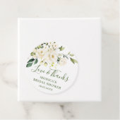 Eukalyptus White Roses Brautparty Geschenkanhänger (Beispiel)
