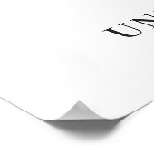 Eukalyptus White Roses Brautparty Poster (Ecke)