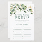 Eukalyptus Wie alt war die Braut (Vorne/Hinten)