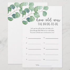 Eukalyptus - Wie alt war die Braut, um zu sein