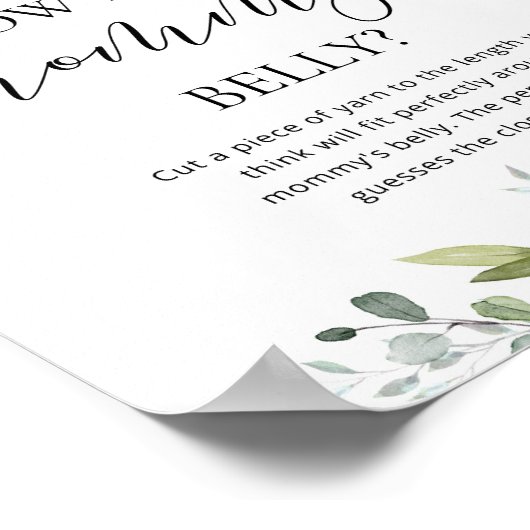 Eukalyptus wie groß ist das Bauchspiel Poster (Ecke)