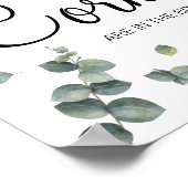 Eukalyptus Wie viele Brautparty-Zeichen in Corks Poster (Ecke)