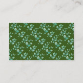 Eukalyptus Wie viele Küsse für Mrs. ShowerGame-Kar Platzkarte (Rückseite)