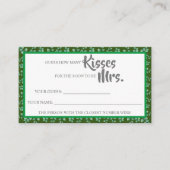 Eukalyptus Wie viele Küsse für Mrs. ShowerGame-Kar Platzkarte (Vorderseite)