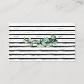 Eukalyptus Wine Raffle Ticket-Karte Brautparty Platzkarte (Rückseite)