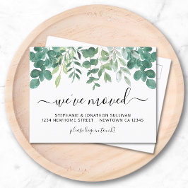 Eukalyptus Wir haben uns bewegt Ankündigungspostkarte