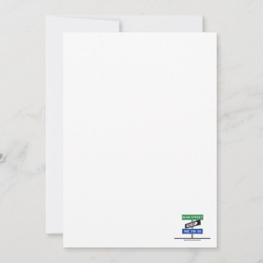 Eukalyptus | Wir sind Verlobt Einladung (Rückseite)