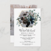 Eukalyptus Wir tippten die knochenentweihte Ankünd Einladung (Vorne/Hinten)