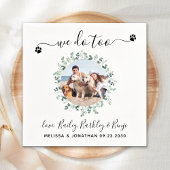 Eukalyptus wir tun zu maßgeschneiderte Hunde Foto Serviette