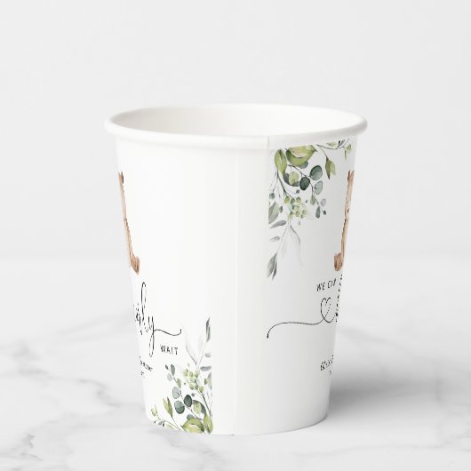 Eukalyptus wir warten können pappbecher (Rechts)