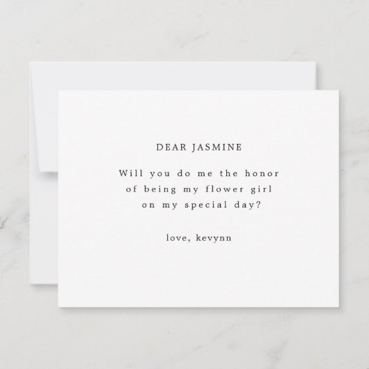 Eukalyptus wird meine Blume Mädchenkarte sein Save The Date (Rückseite)