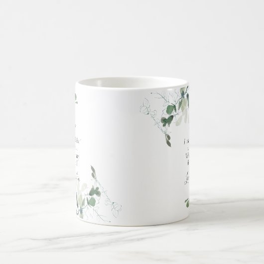 Eukalyptus wirst du meine Bridesmaid sein? Vorschl Kaffeetasse (Mittel)