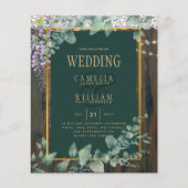 Eukalyptus Wisteria WEDD Rustic Lace INV Flyer (Vorne)