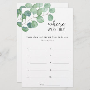 Eukalyptus - Wo waren sie Brautparty