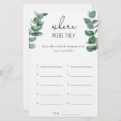 Eukalyptus - Wo waren sie Brautparty (Vorne/Hinten)