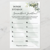 Eukalyptus Wo waren sie duschen zweisprachiges Spi (Rückseite)