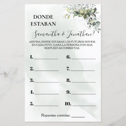 Eukalyptus Wo waren sie duschen zweisprachiges Spi (Rückseite)