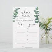 Eukalyptus - Wo waren wir Brautparty (Stehend Vorderseite)