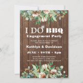 Eukalyptus Wood 4 Foto I Verlobung Einladung (Vorderseite)