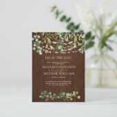 Eukalyptus Wood Ankündigungspostkarte (Stehend Vorderseite)