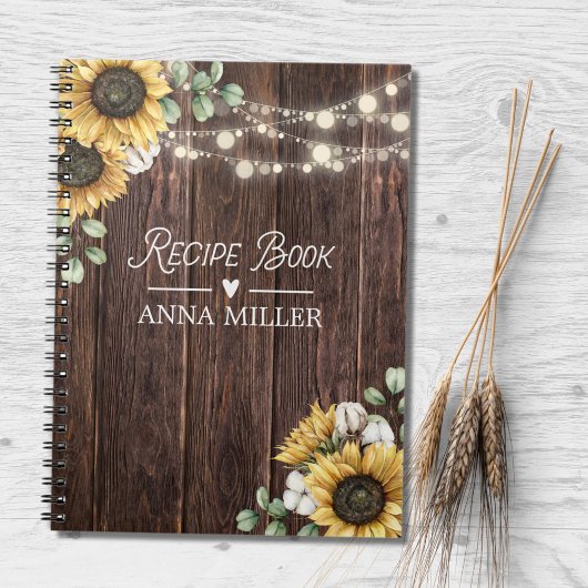 Eukalyptus Wood Boho Reecipe Notizblock