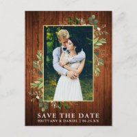 Eukalyptus Wood Save the Date