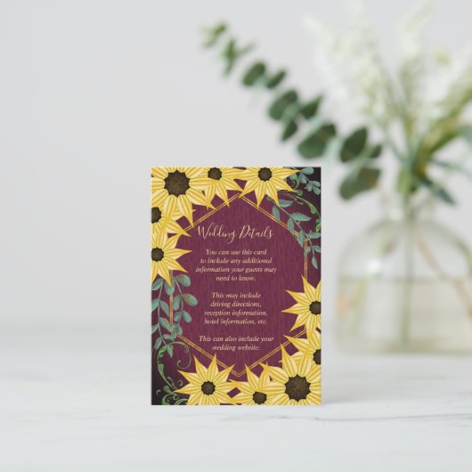 Eukalyptus Wood Watercolor Floral Begleitkarte (Stehend Vorderseite)