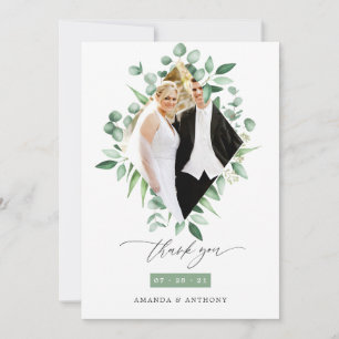 Eukalyptus Woodland Greenerity Wedding Dankeskarte
